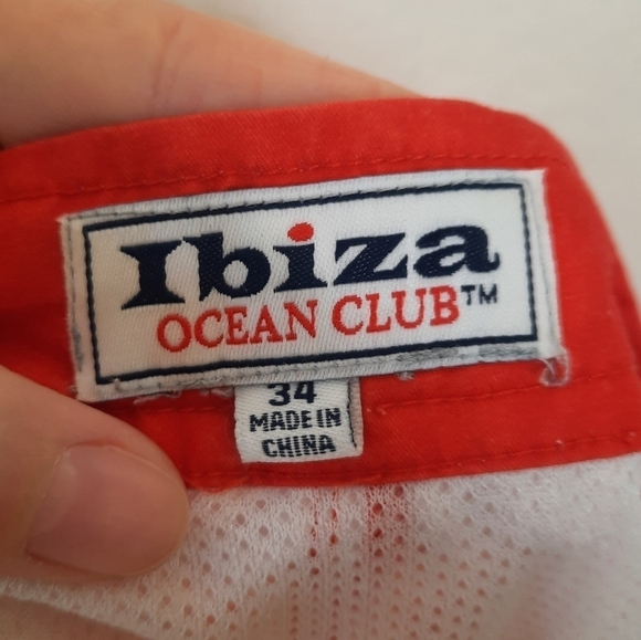 Ibiza Ocean Club Red Picnic Gingham Swim Shorts 34 - Picture 3 of 7